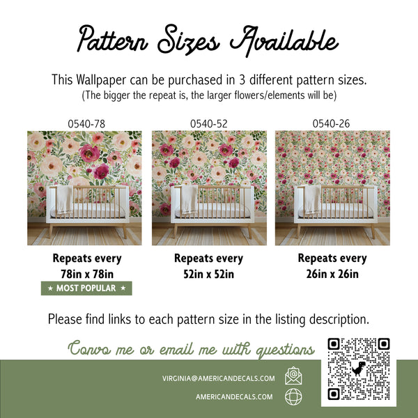 Jessica’s Farmhouse Pink Floral Wallpaper